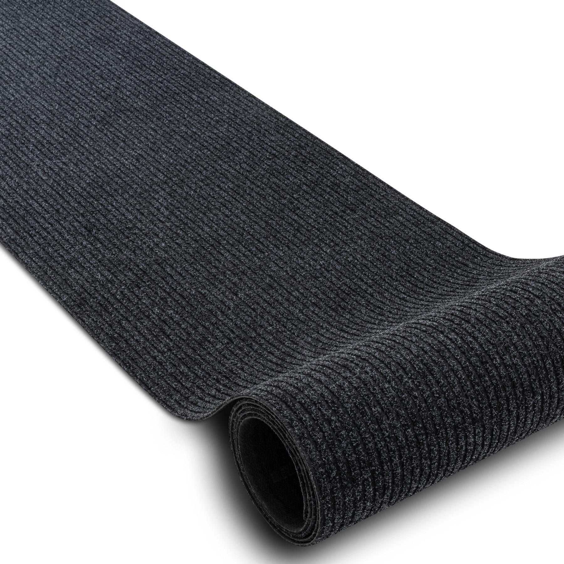 LÄUFER Türmatte rutschfest 80/230 cm - Anthrazit, Textil (80/230cm) - rugsX