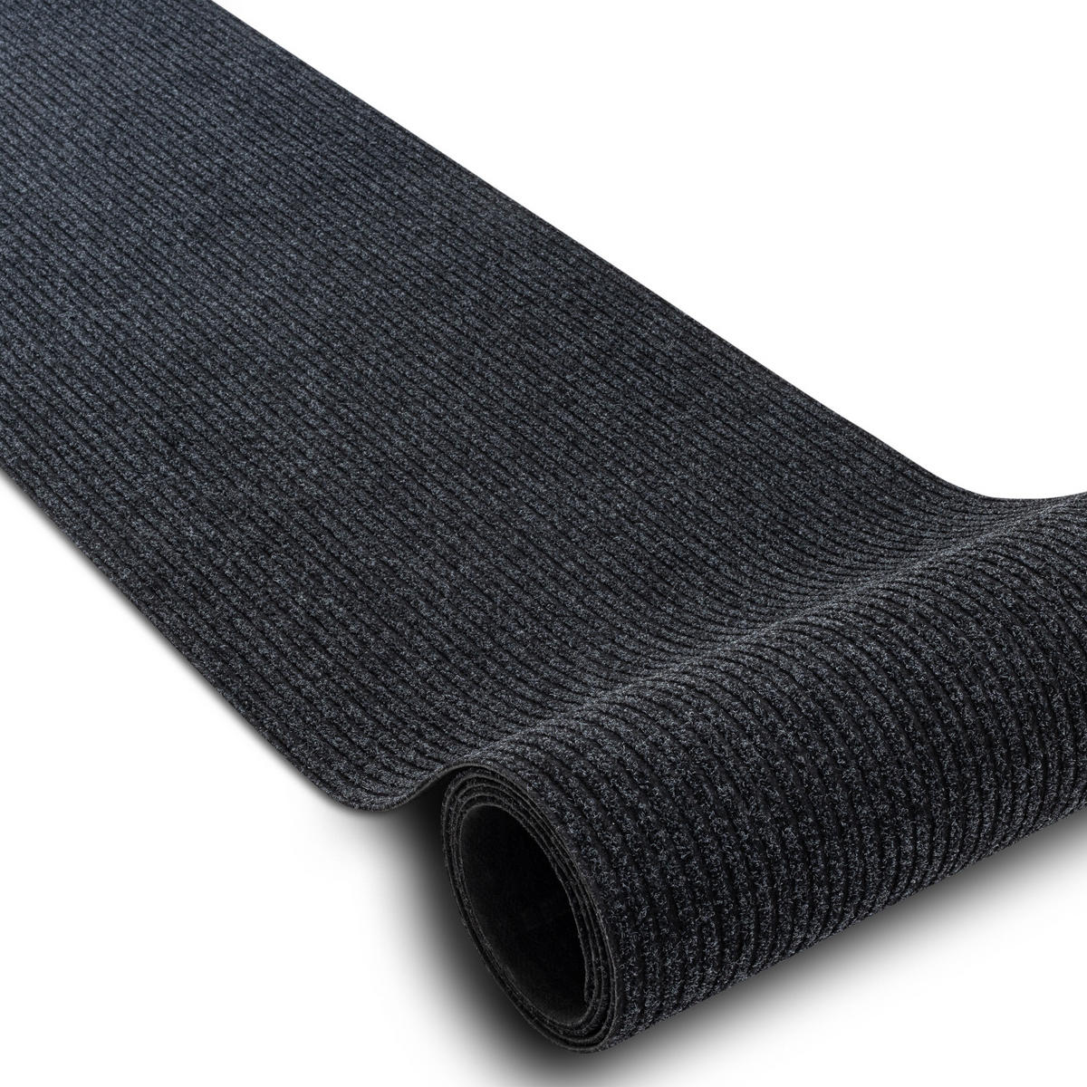 LÄUFER Türmatte rutschfest 80/260 cm - Anthrazit, Textil (80/260cm) - rugsX