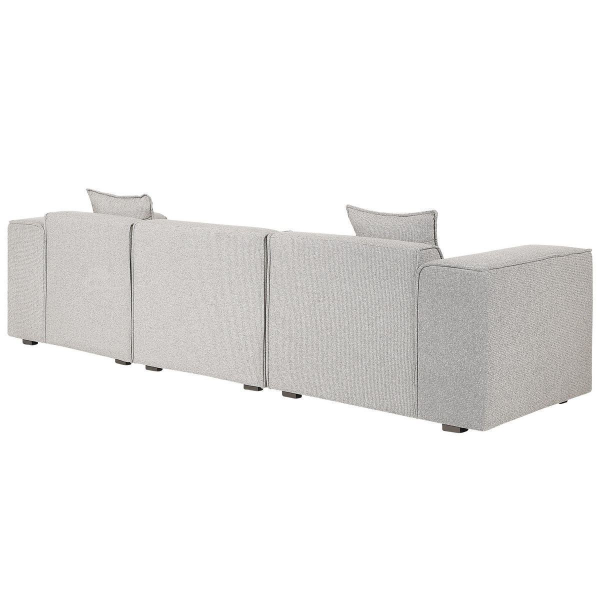 ECKSOFA Polsterbezug Hellbeige rechtsseitig Dolva - Beige, Textil (294/170cm) - Beliani
