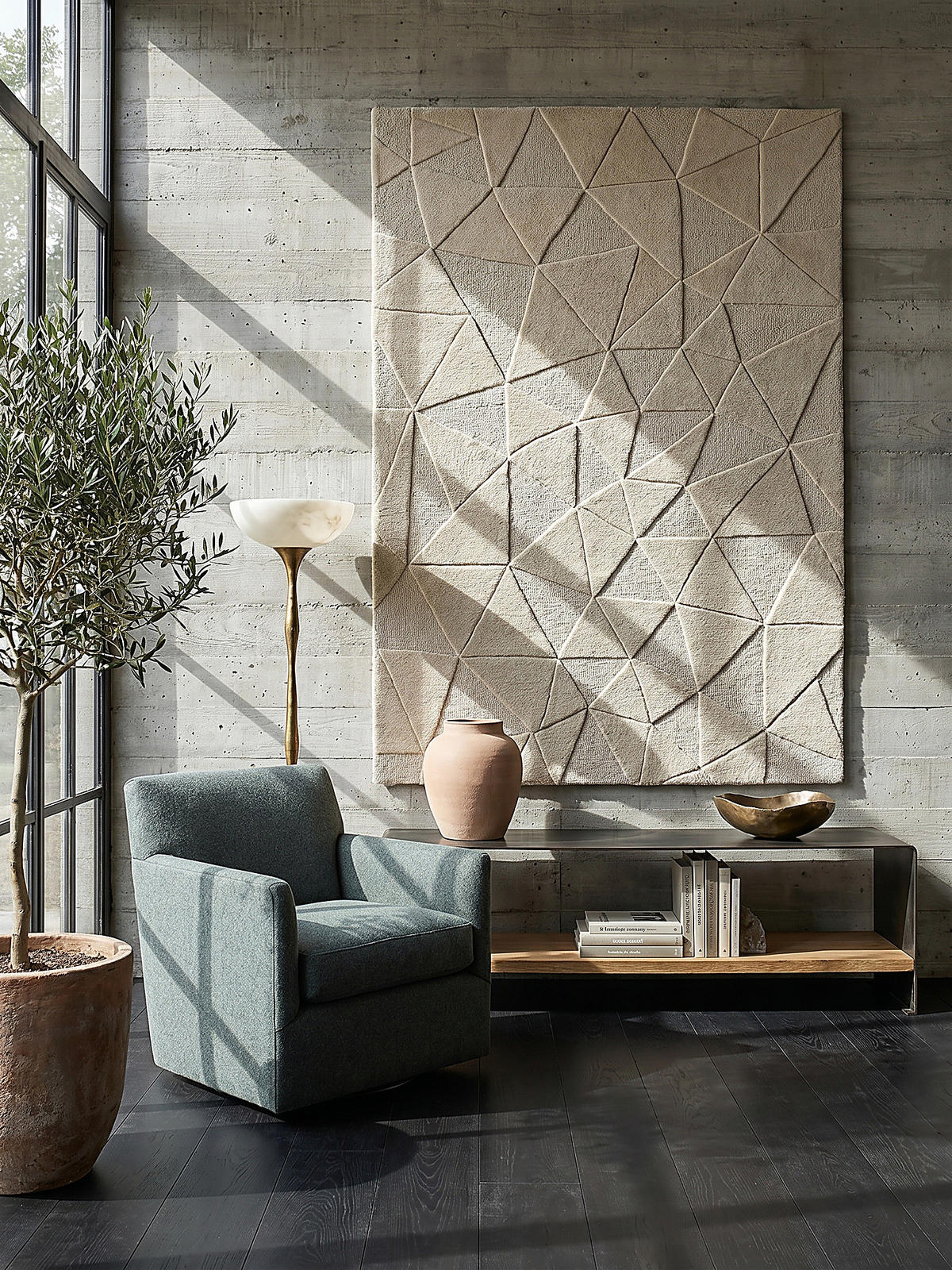 WOLLTEPPICH DEBEN, geometrisch, Natur, 200 x 290 cm - Beige, Textil (200/290cm) - KADIMA DESIGN