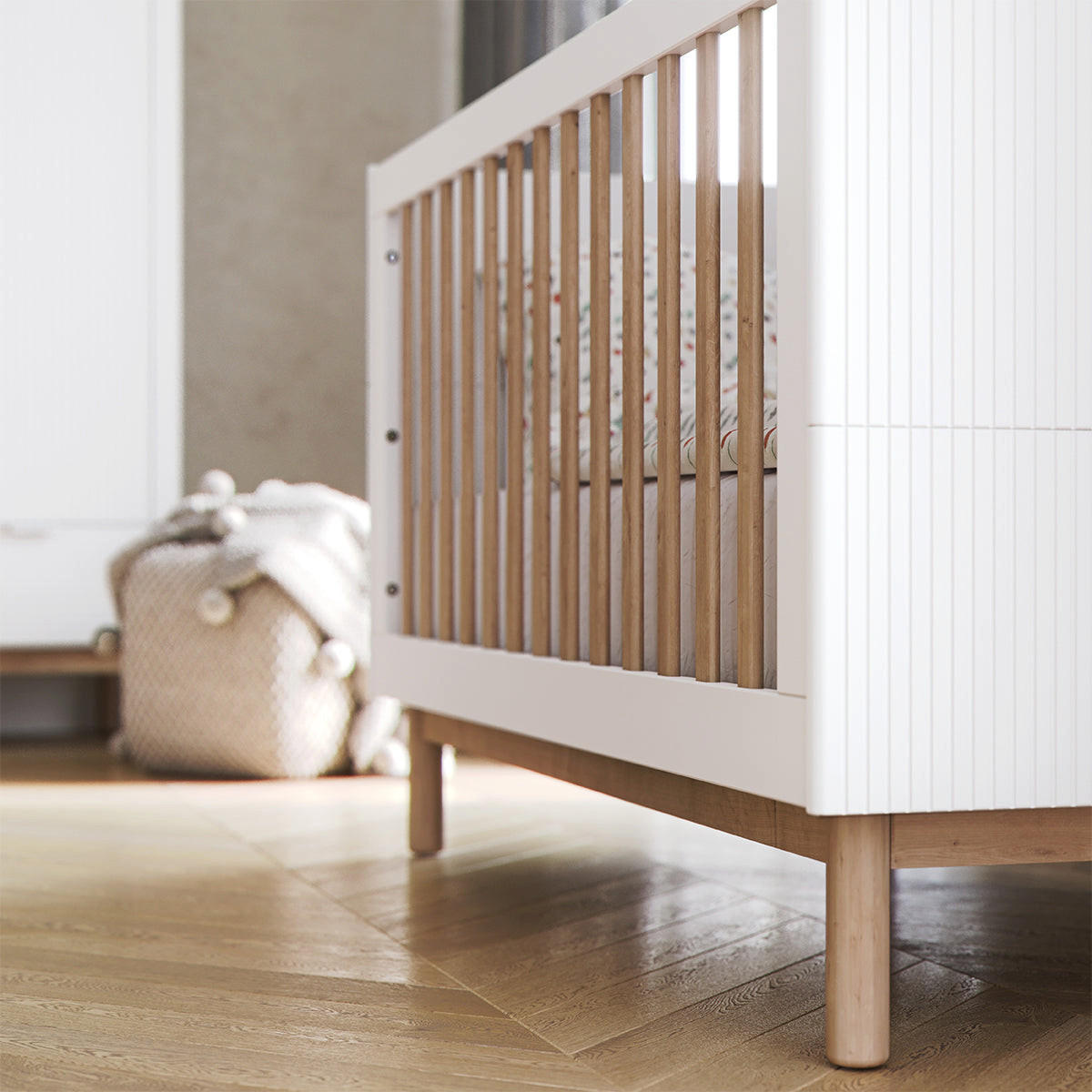 SOBA ZA BEBE 2-dijelniMiloo Bijeli - bijela, drvni materijal (123.5/87.5/66cm) - Petits-meubles