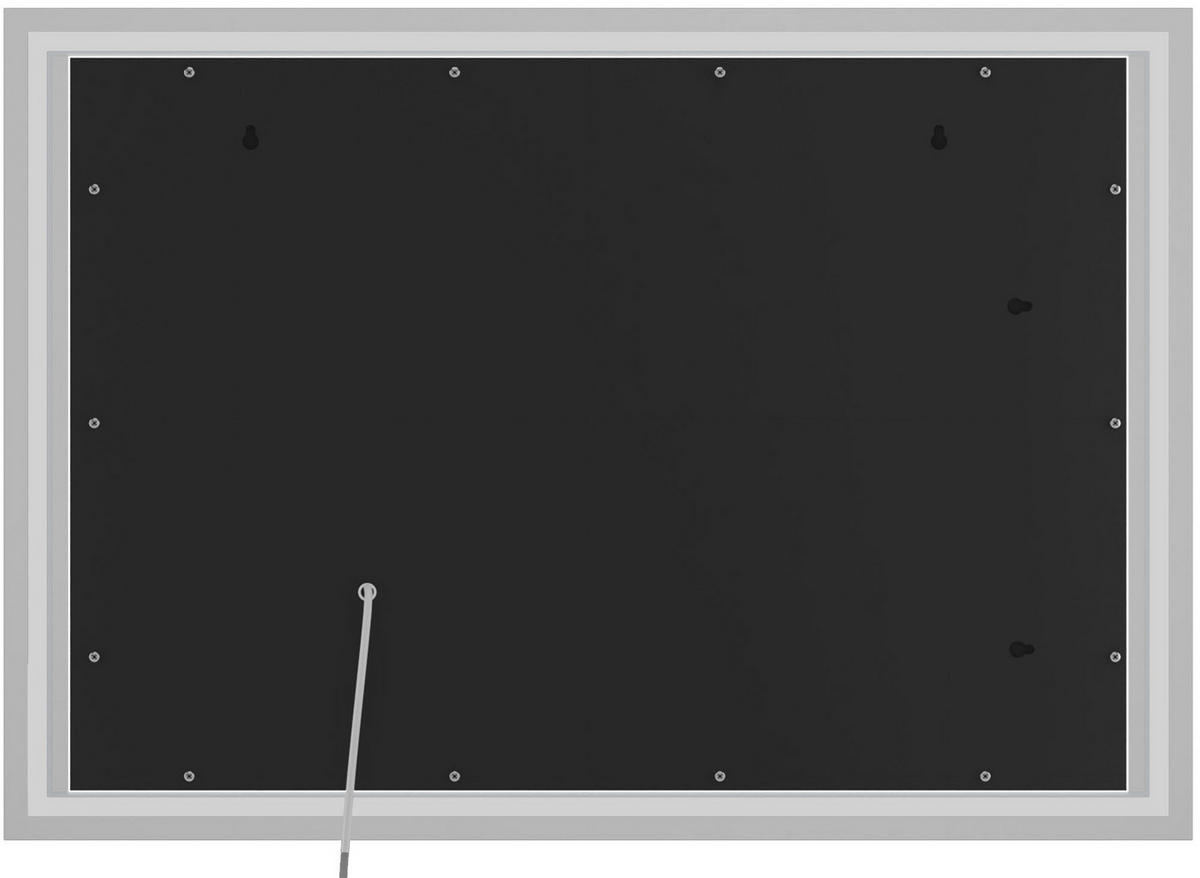 BADSPIEGEL Graz 70x100 ohne Bluetooth 100x3,5x70cm Glas Klarglas Badezimmerspiegel - Klar, Glas (100/70/3.5cm) - DELUKE