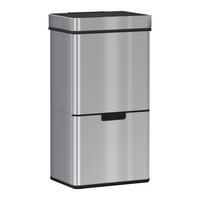 ABFALLEIMER Grau 1 Stück - Grau, Metall (30/81/42cm) - GiPP