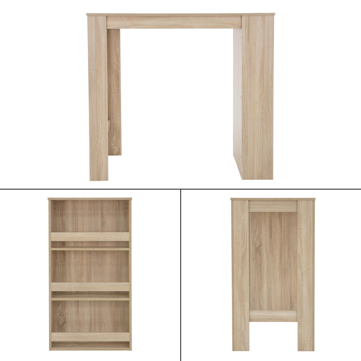 BARTISCH Regal rechteckig Braun 117/106/57 cm - Braun, Holzwerkstoff (57/106/117cm) - ML-DESIGN