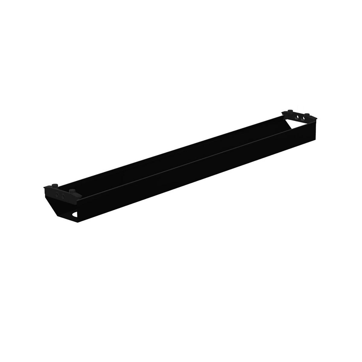 KABELMANAGEMENT-SET Horizontaler Kabelkanal Flex-small + Vertikale Kabelführung / Plus Vertikale Kabelführung Schwarz 880mm - Schwarz, Metall (16/88/10cm) - ASSMANN