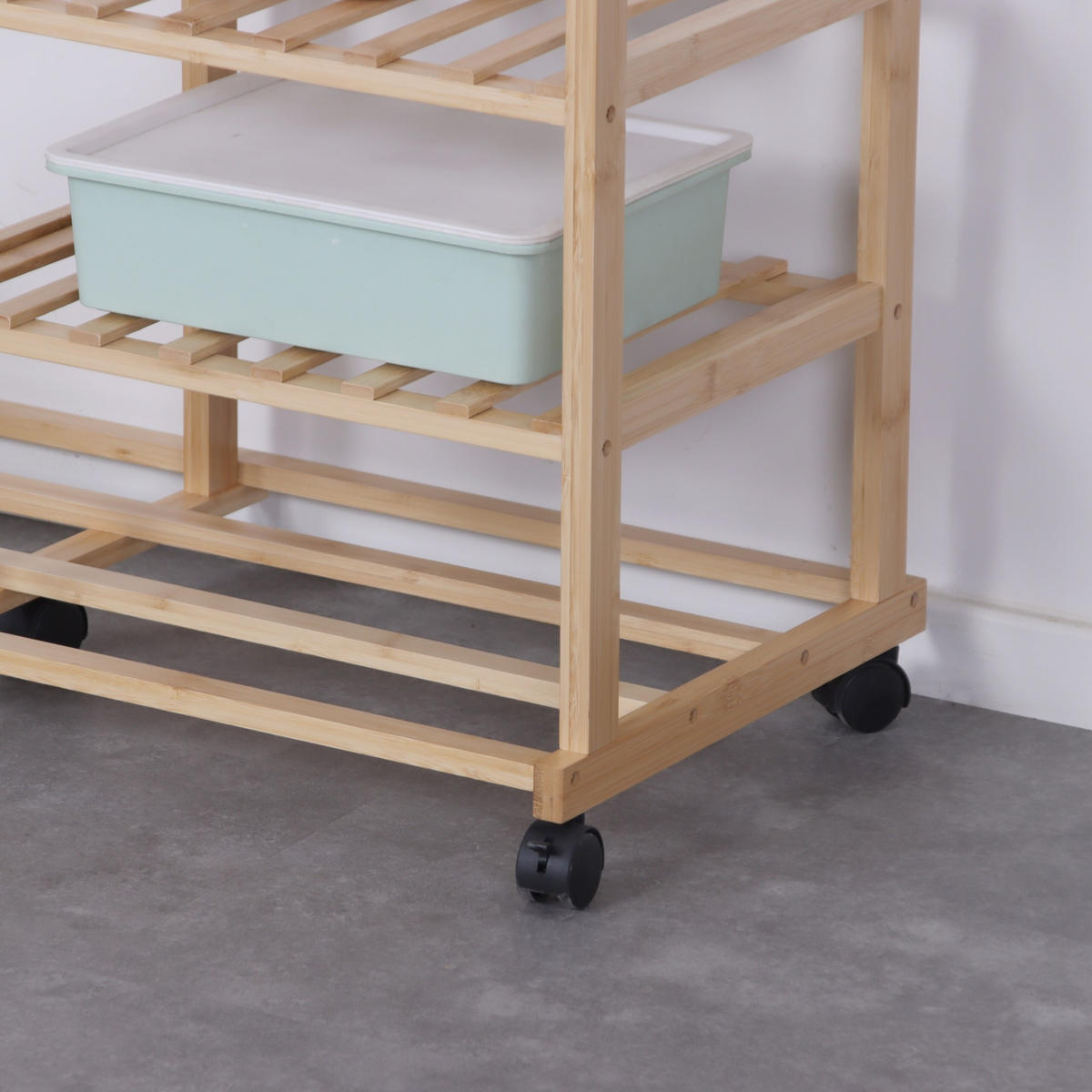 KLEIDERSTÄNDER - Hellbraun, Holz/Kunststoff (100/176/38cm) - Relaxdays