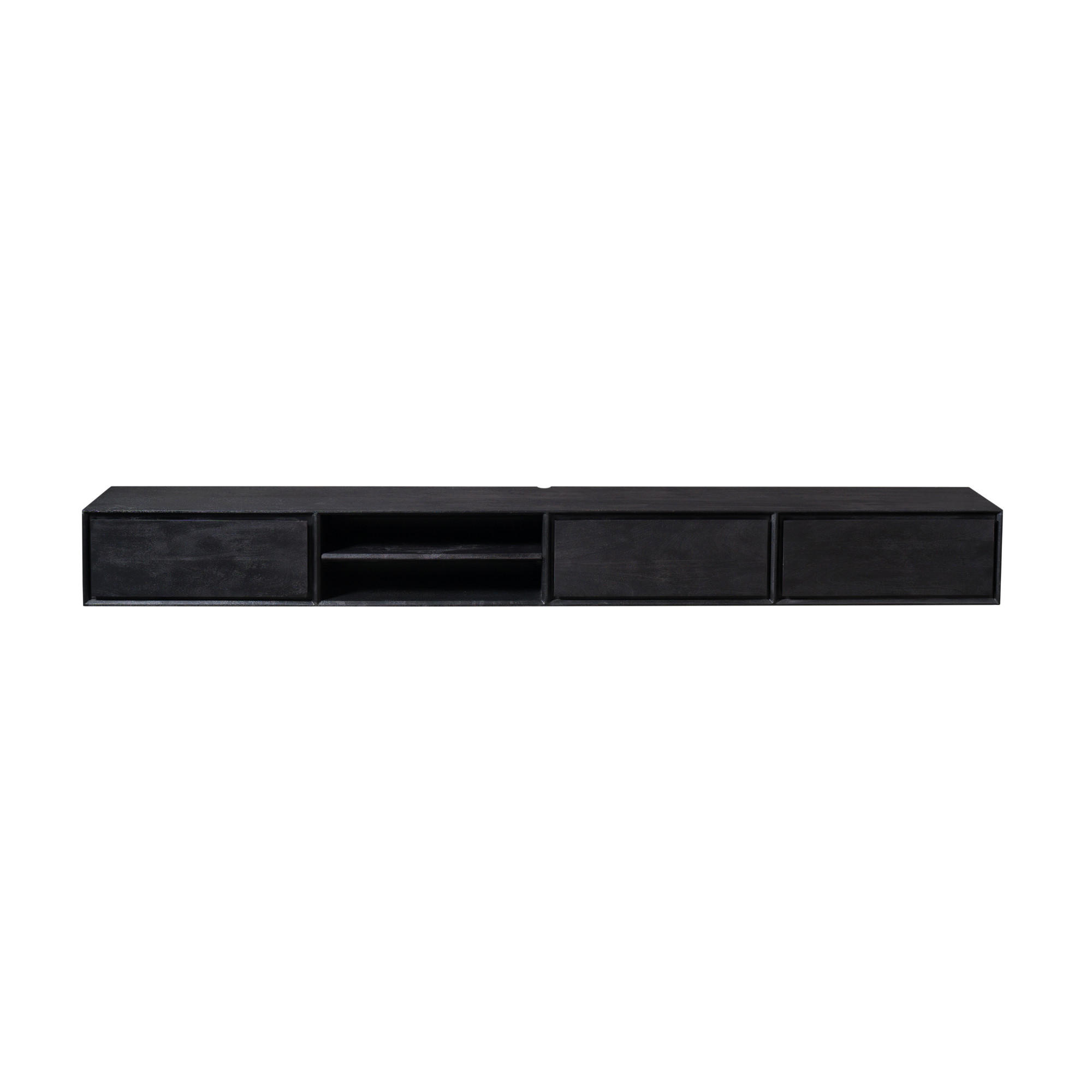 XXXLutz Lowboard Schwarz 280x30x35 cm