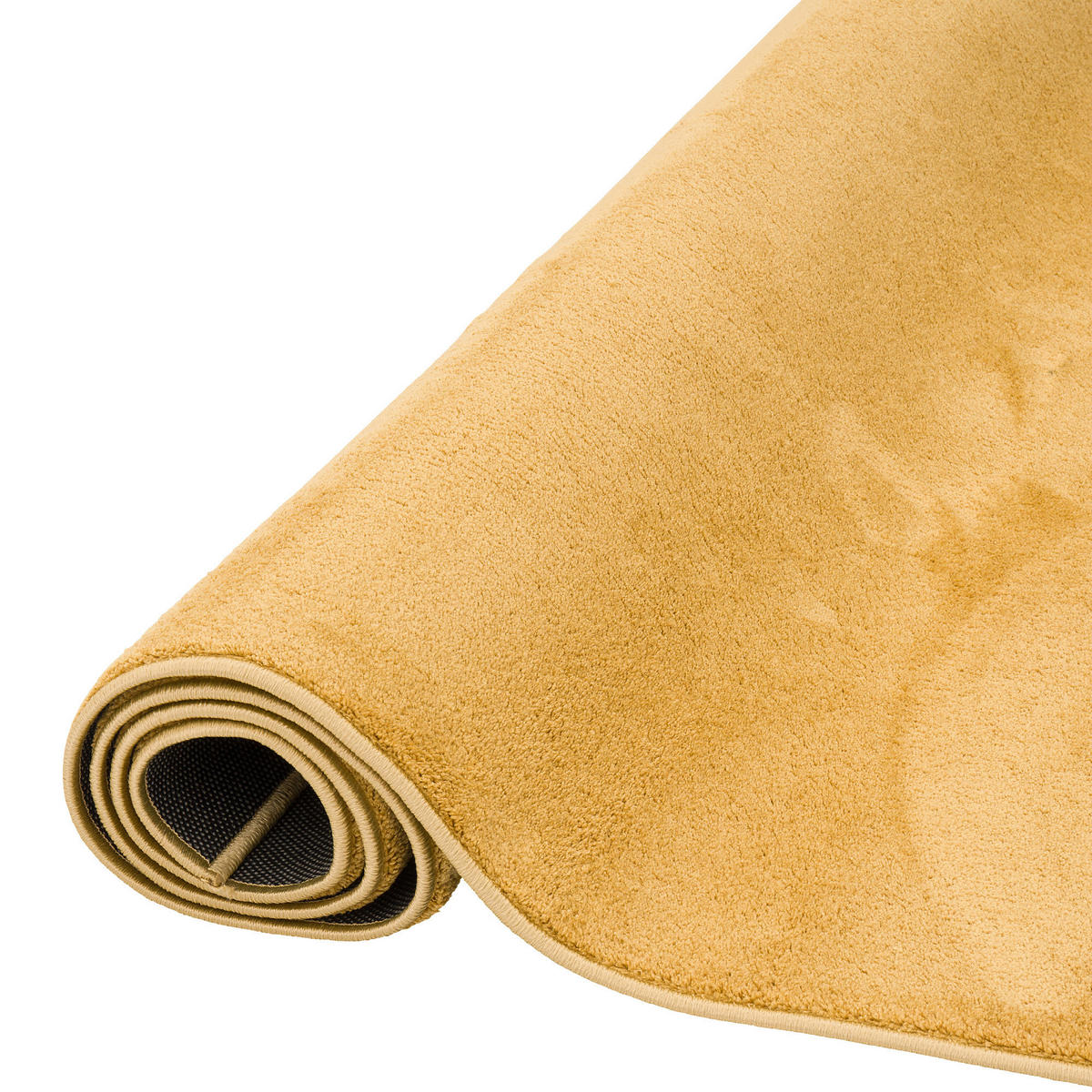 LUXUS SUPER SOFT HOCHFLOR LANGFLOR TEPPICH DELUXE - Currygelb, Textil (160/200cm) - Snapstyle