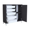 BEISTELLSCHRANK Aurland - Anthrazit, Holzwerkstoff (77/78.5/30cm) - [en.casa]