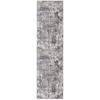 TEPPICH Kunst-Abstrakt-Muster DEE, Grau 80x300 cm - Grau, Textil (80/300cm) - KADIMA DESIGN