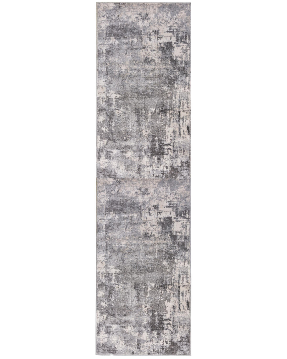 TEPPICH Kunst-Abstrakt-Muster DEE, Grau 80x300 cm - Grau, Textil (80/300cm) - KADIMA DESIGN