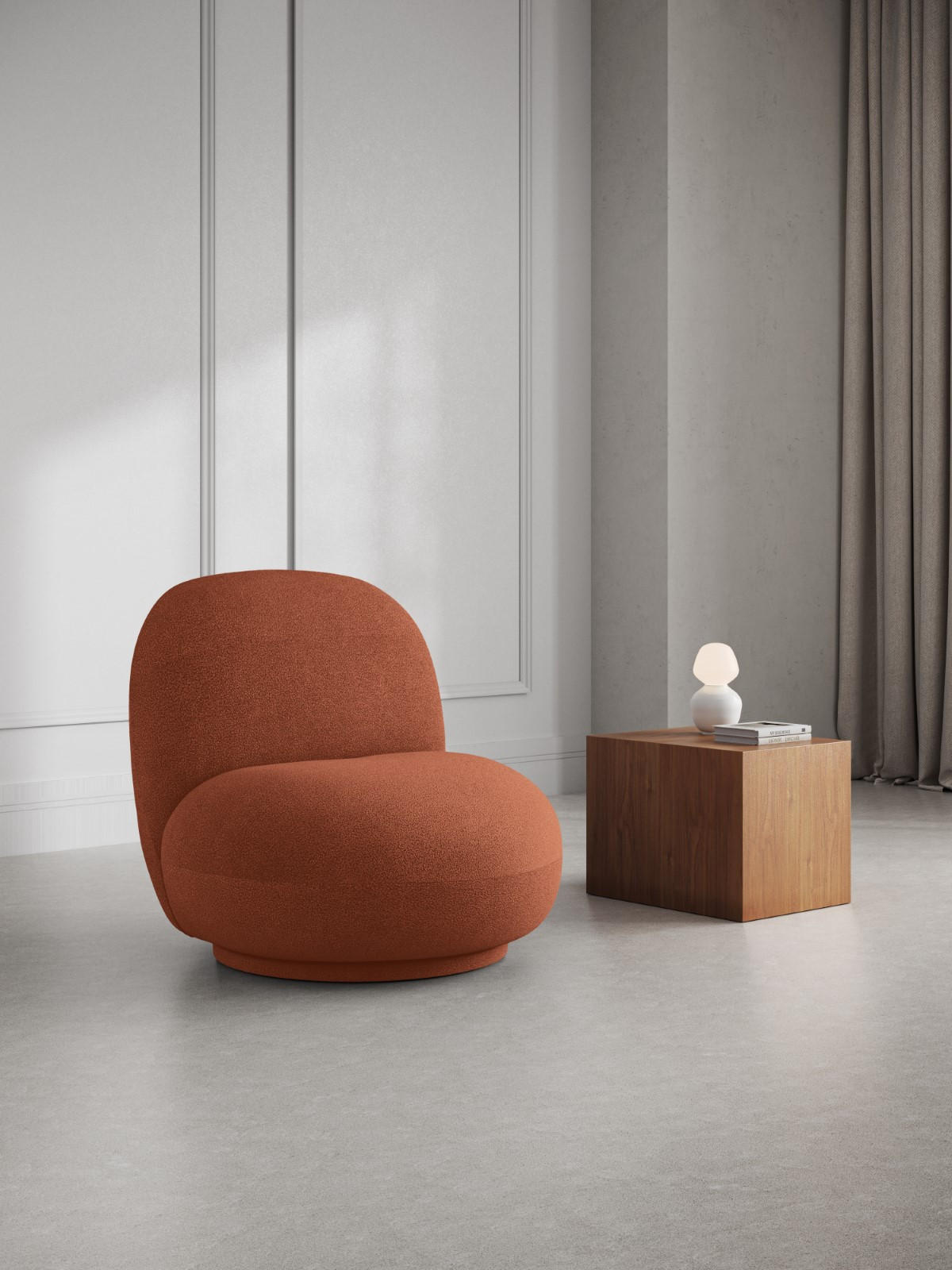 Thumbnail - Micadoni Drehsessel, Braun, Textil, 77x80x78 cm, Hergestellt in Europa, Wohnzimmer, Sessel, Polstersessel