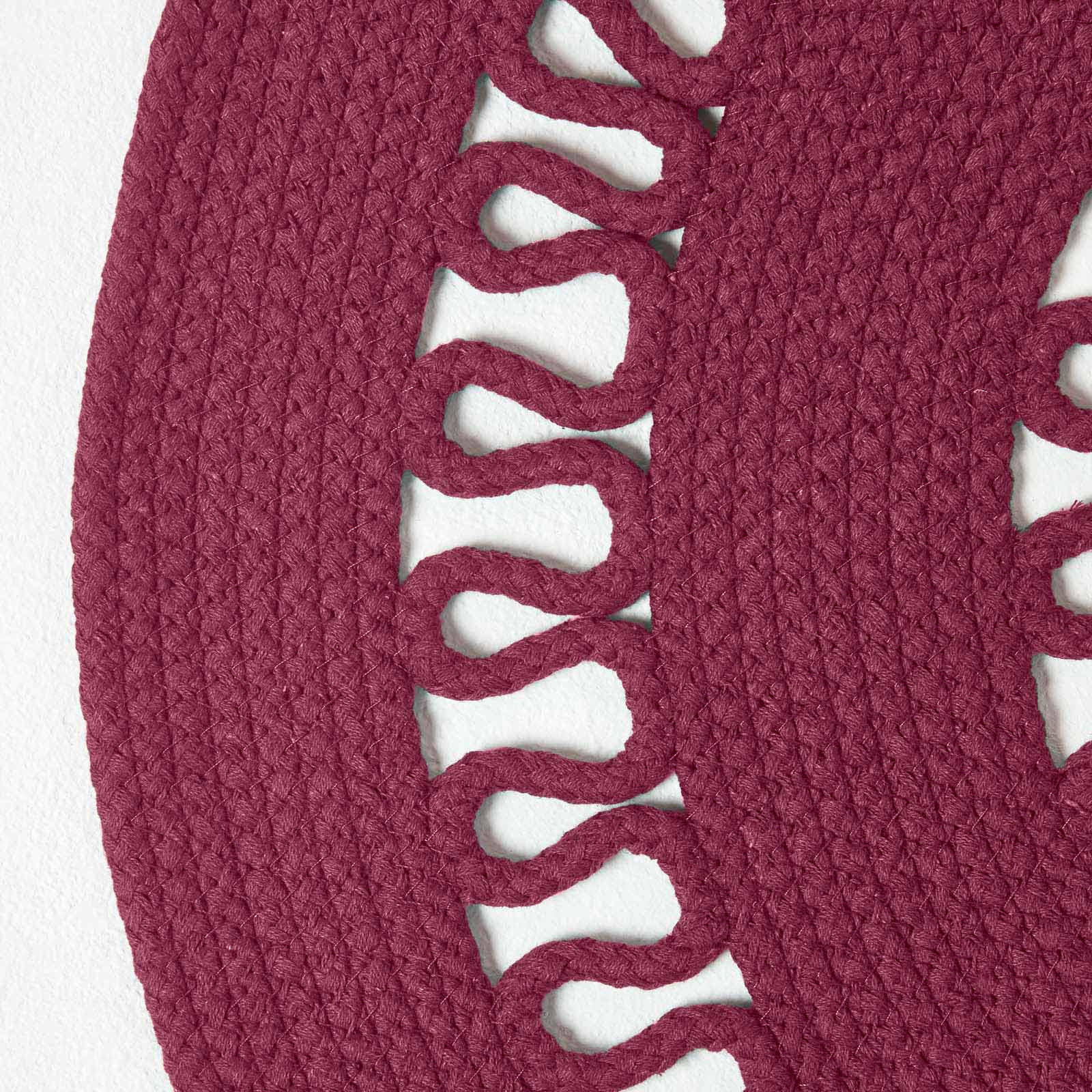 Thumbnail - Homescapes Teppich, Weinrot, Textil, Rund, 90x90 cm, Teppiche & Böden, Teppiche