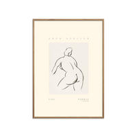 POSTER mit Rahmen Arch Atelier - Carl Newman 02 - Eichefarben/Naturfarben, Holz/Papier (50/70cm) - Poster&Frame