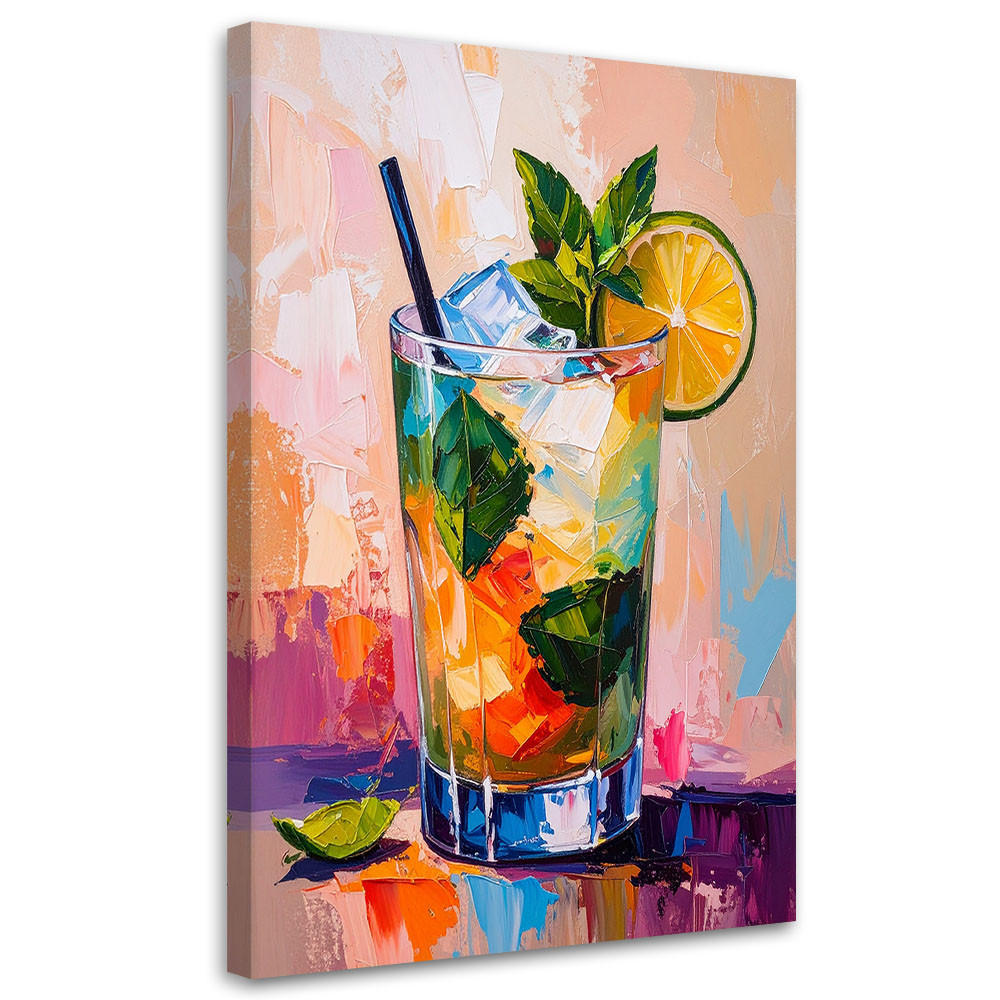 Feeby Leinwandbild Mehrfarbig 70x100 cm