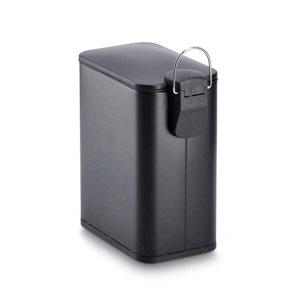 MÜLLEIMER 5 Liter - Schwarz, Metall (14/29/28.3cm)