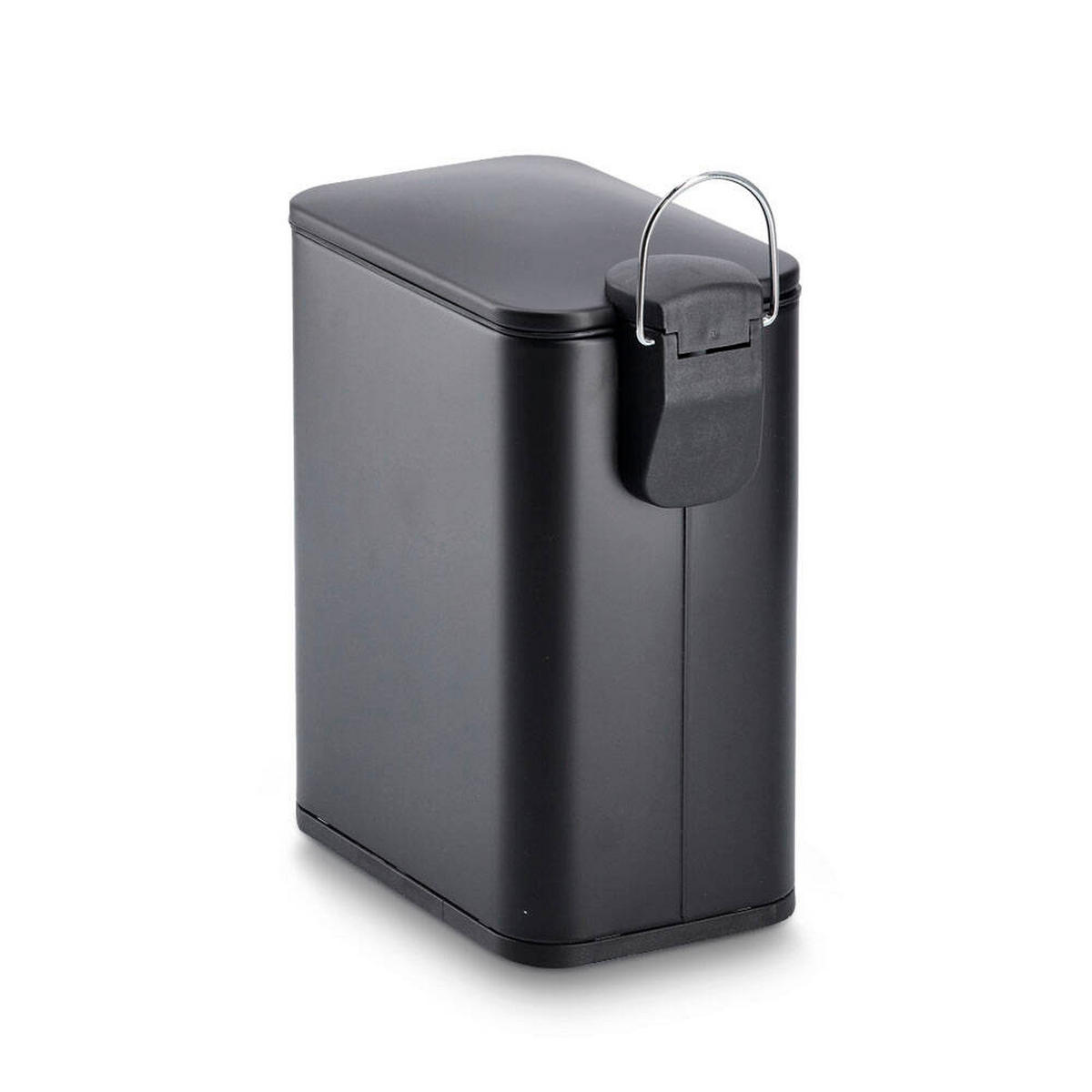 MÜLLEIMER 5 Liter - Schwarz, Metall (14/29/28.3cm)