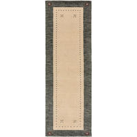 WOLLTEPPICH-LÄUFER Jamal Beige/Grau 80x300 cm - Beige, Textil (80/300cm) - benuta Nest
