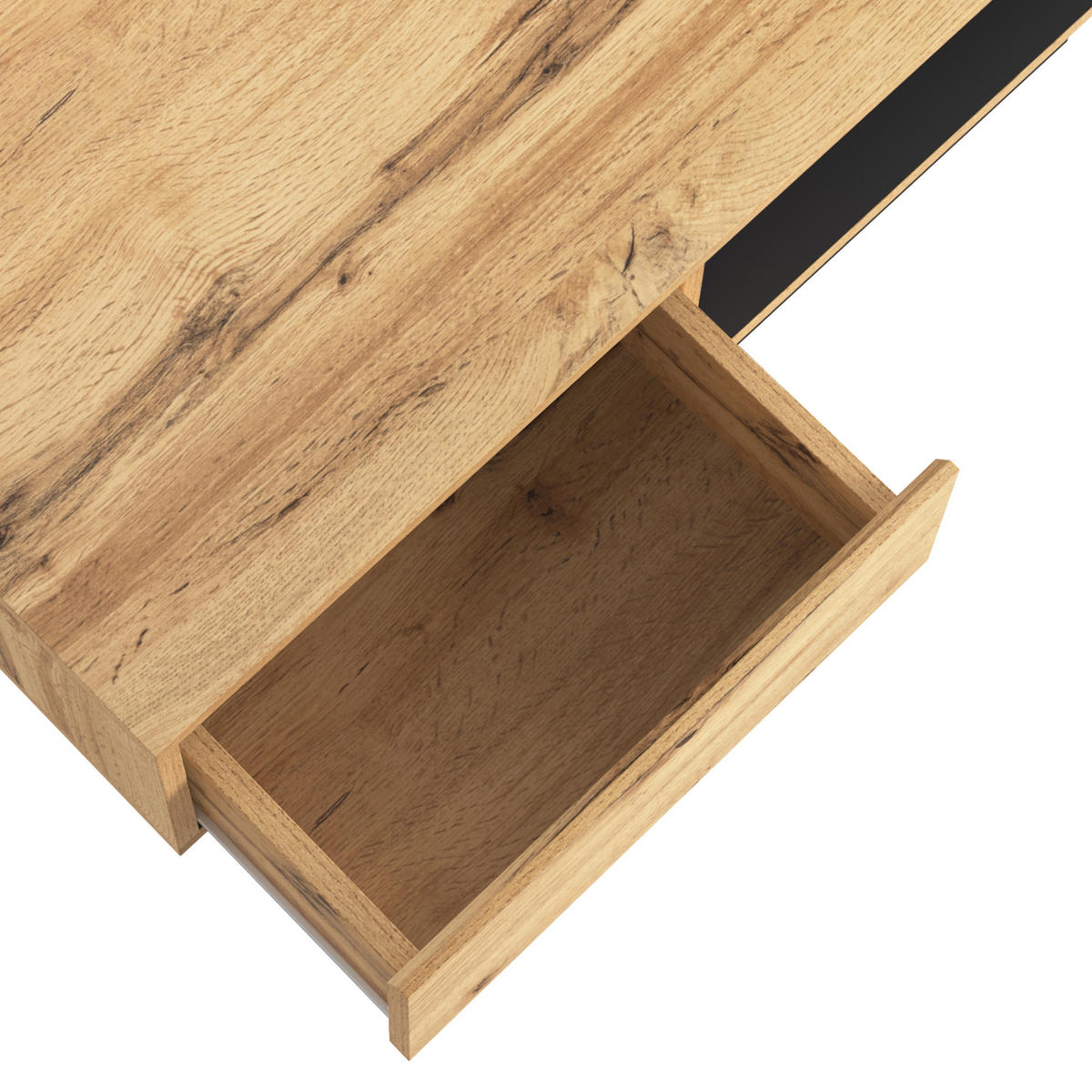COUCHTISCH Schwarz und Braun 100/47/60 cm - Braun, Holzwerkstoff (100/47/60cm) - Urban Meuble