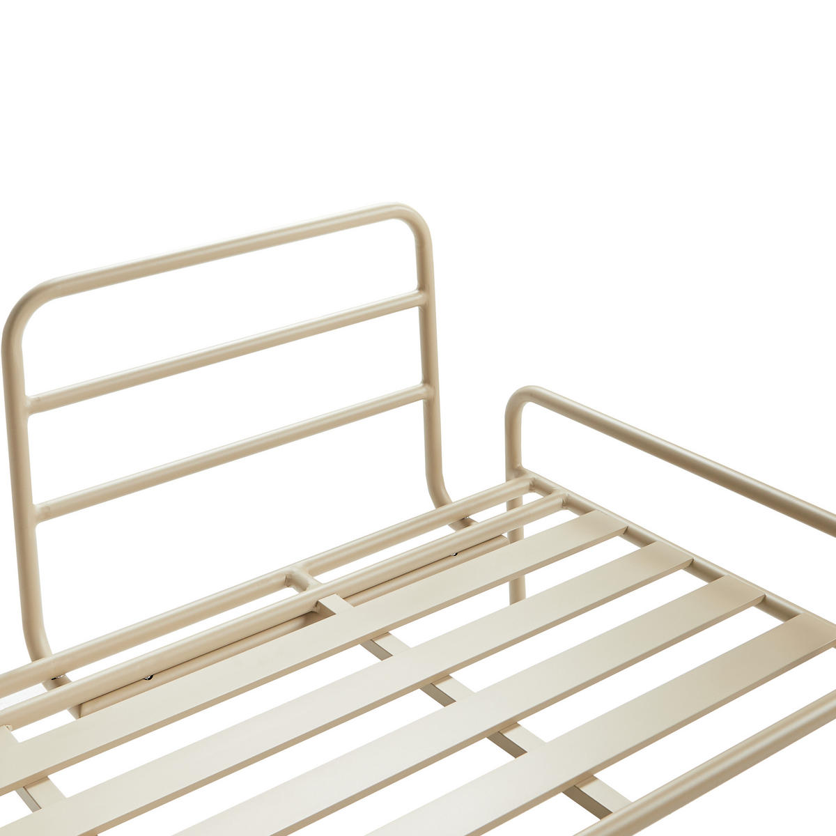 GARTENBANK 2-Sitzer Beige Solofra - Beige, Metall (190/78/77cm) - Beliani