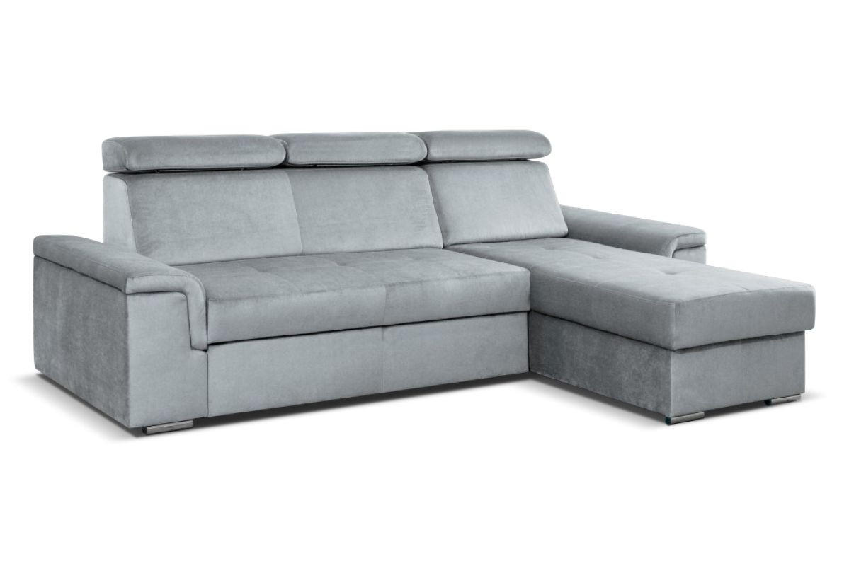 ECKSOFA Monaco L-Form mit Schlaffunktion und Bettkasten 245 cm, hellgrau - Hellgrau, Holz/Kunststoff (245/163cm) - Margaret Hadas24