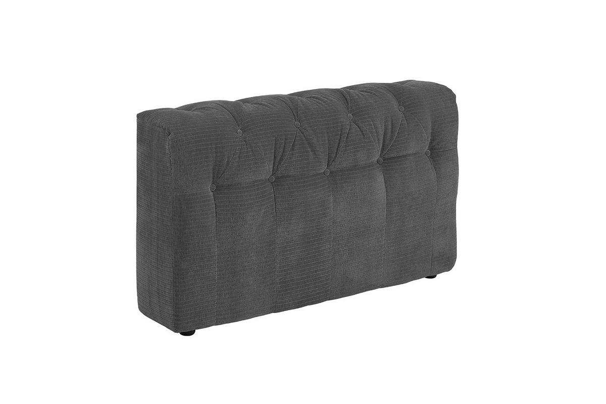 SOFA SITZELEMENT SEPHI Anthrazit Cord - Anthrazit/Schwarz, Kunststoff/Textil (107/62/27cm) - KAWOLA