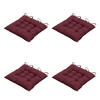 SITZKISSEN Panama 46/46 cm 4er-Set - Dunkelrot, Textil (46/6/46cm) - Madison