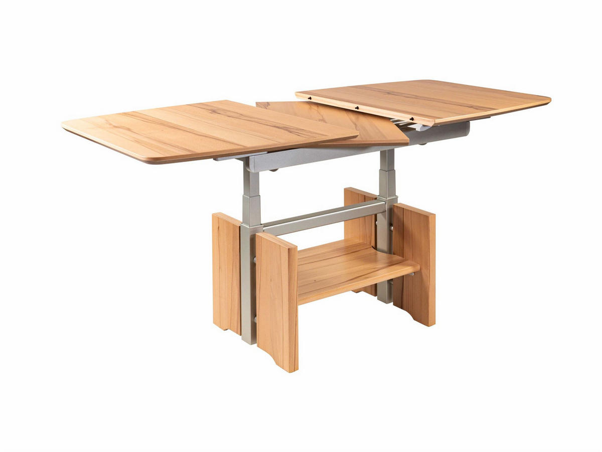 COUCHTISCH höhenverstellbar und ausziehbar Cindy 120x54x70 Kernbuche - Kernbuche, Holz (120/70/70cm) - 58aufmkessel