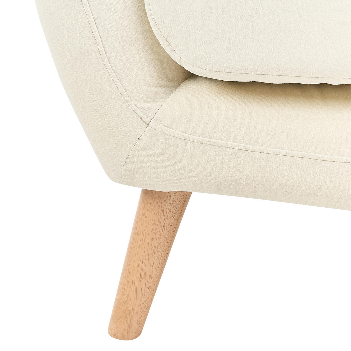 SESSEL Helles Beige Motala - Hellbraun/Beige, Textil (77/76/80cm) - Beliani