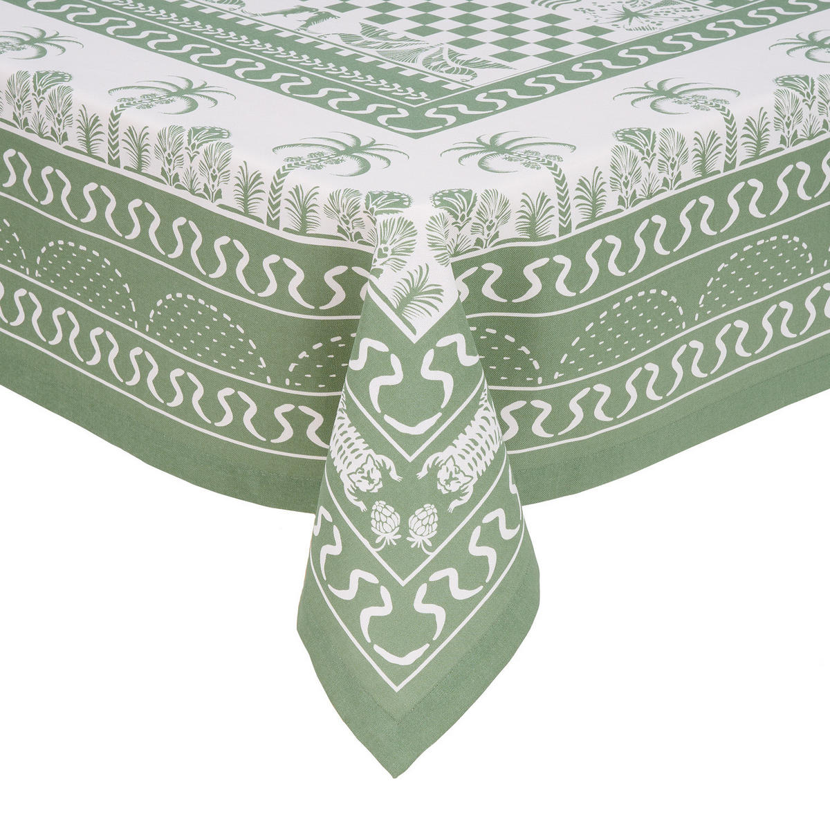 TISCHDECKE Monteverde 300x160 cm - Grün, Textil (250/160cm) - Butlers