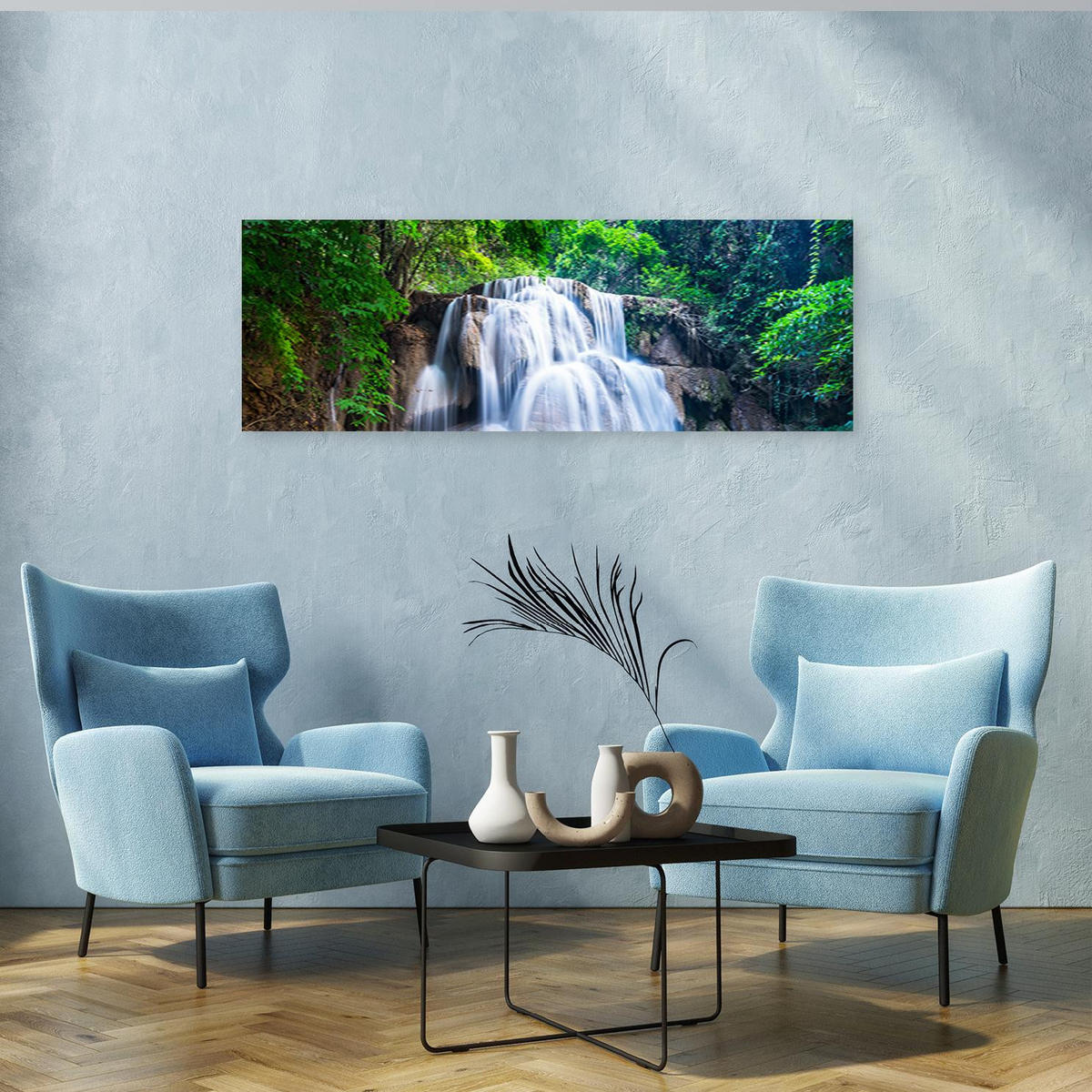 KUNSTDRUCK Grün 150/50 cm - Grün, Textil (150/50cm) - KUNSTLOFT