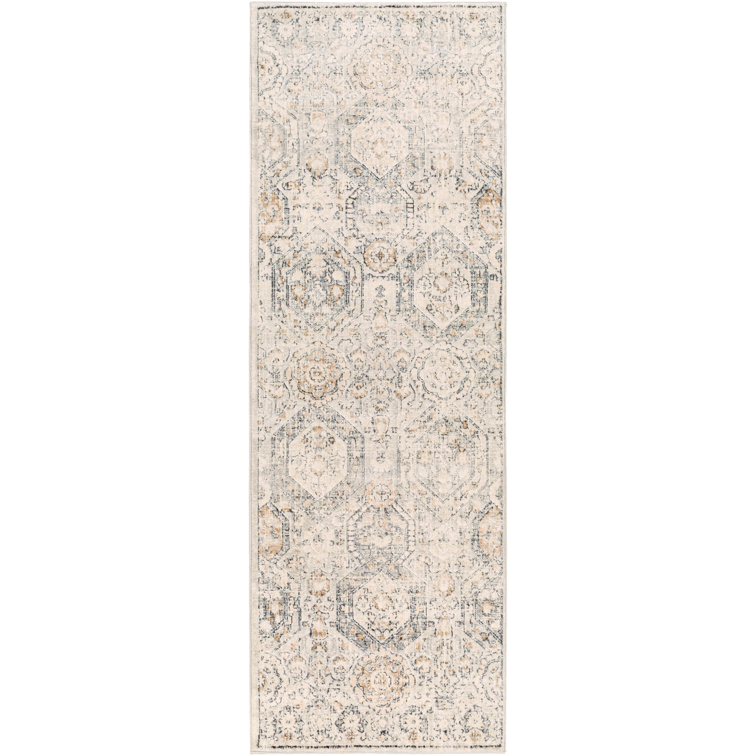 VINTAGE-TEPPICH Lotus 80/220 cm Beige - Beige, Textil (80/220cm) - LIVABLISS