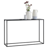 KONSOLENTISCH Turia - Schwarz, Metall (32/115/74cm) - [en.casa]