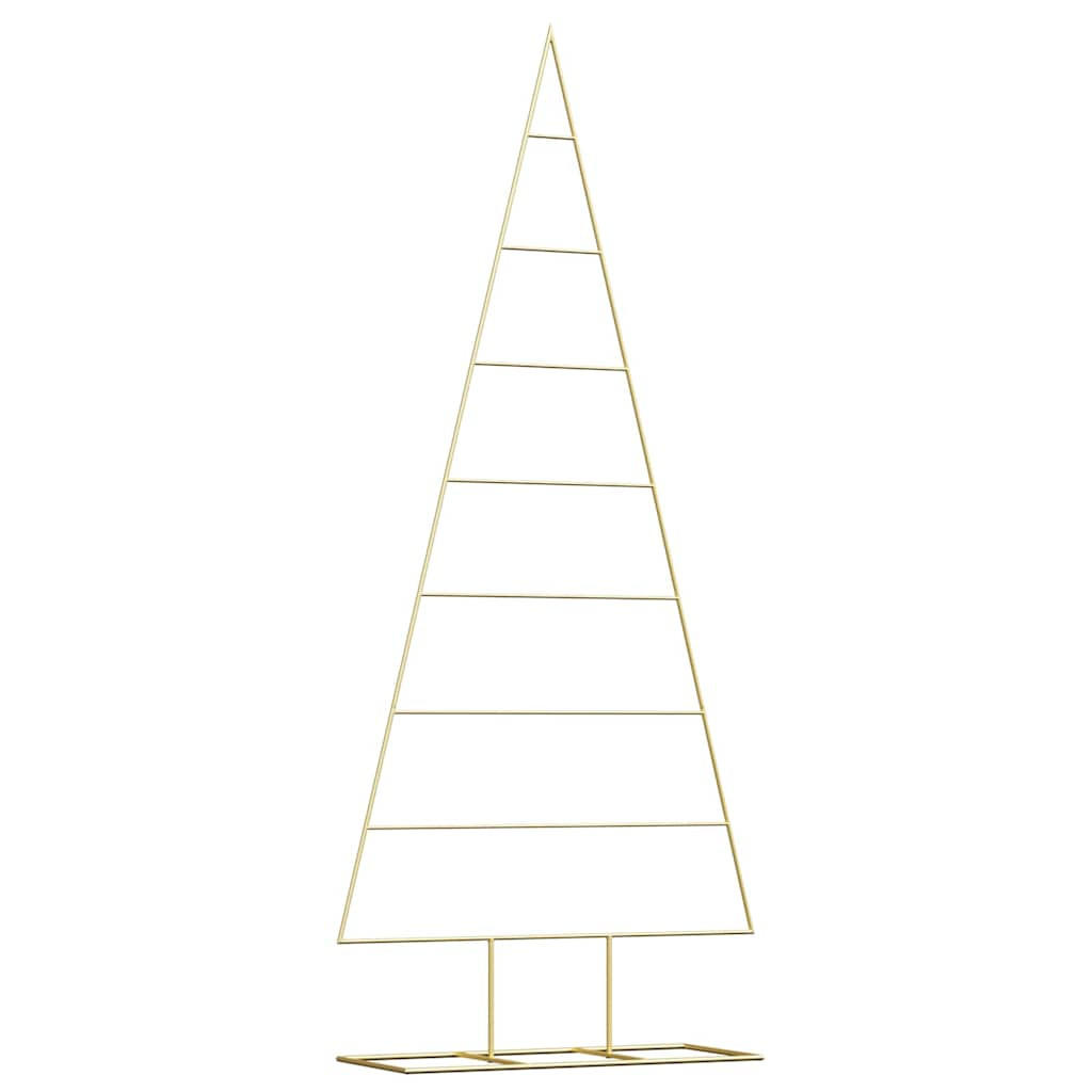 WEIHNACHTSBAUM Metall Gold 181 Cm Pulverbeschichteter Stahl - Goldfarben, Metall (181cm) - vidaXL