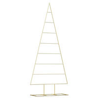 WEIHNACHTSBAUM Metall Gold 181 Cm Pulverbeschichteter Stahl - Goldfarben, Metall (181cm) - vidaXL