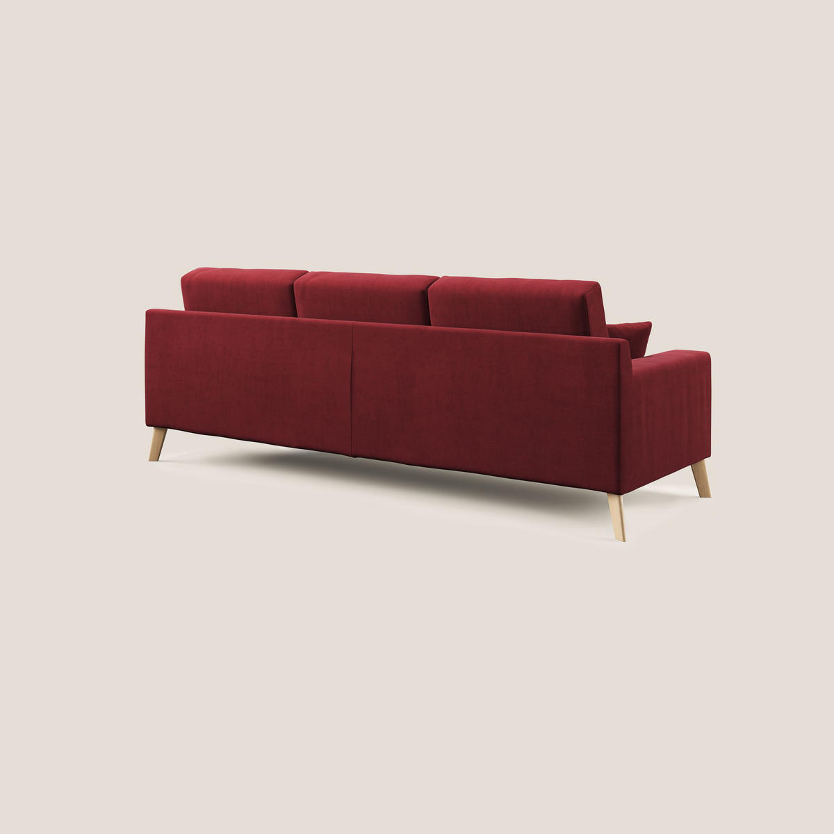 ECKSOFA Danish - Rot, Textil (237/91cm) - Divani.store