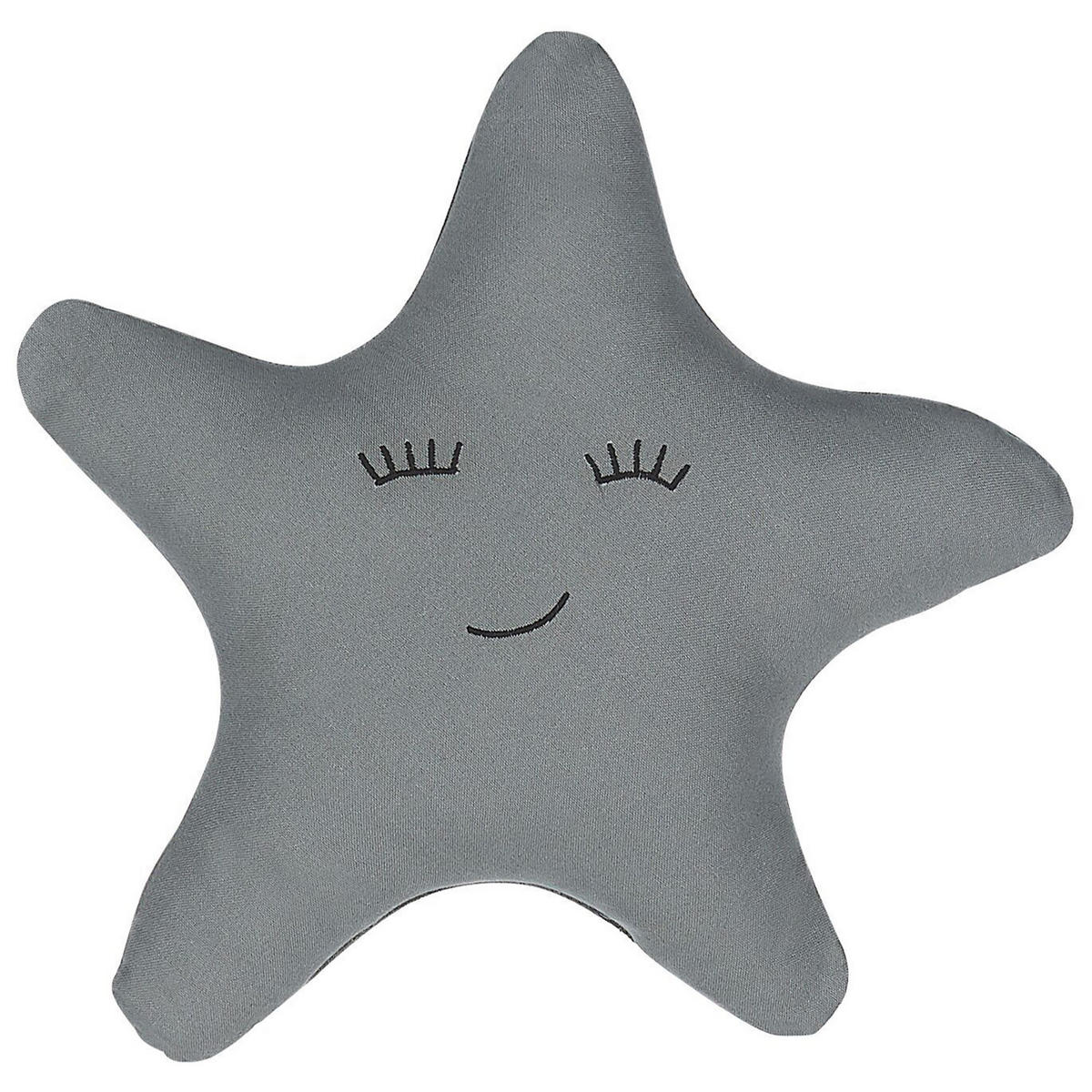 DEKOKISSEN 2er-Set Grau 40/40 cm Bhopal - Grau, Naturmaterialien/Textil (40/40cm) - Beliani