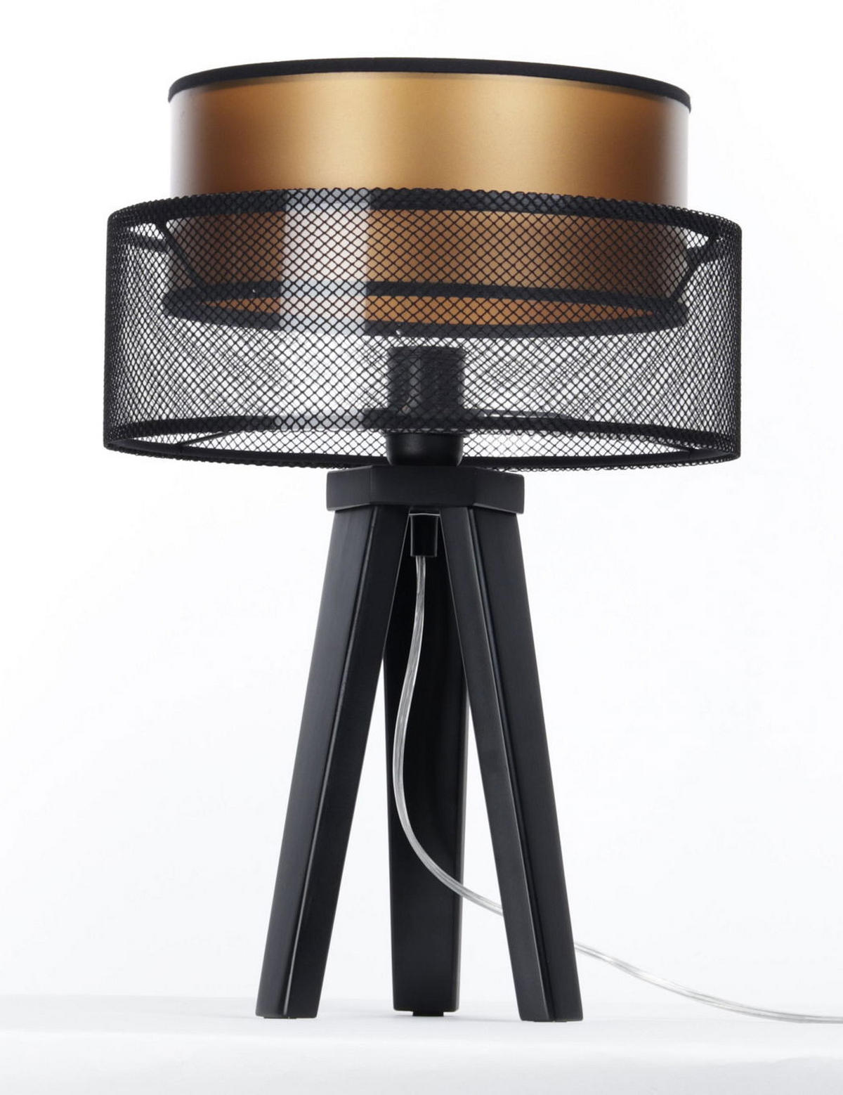 TISCHLAMPE Schwarz 30/45 cm - Braun, Kunststoff (30/0.7/45cm) - ONZENO