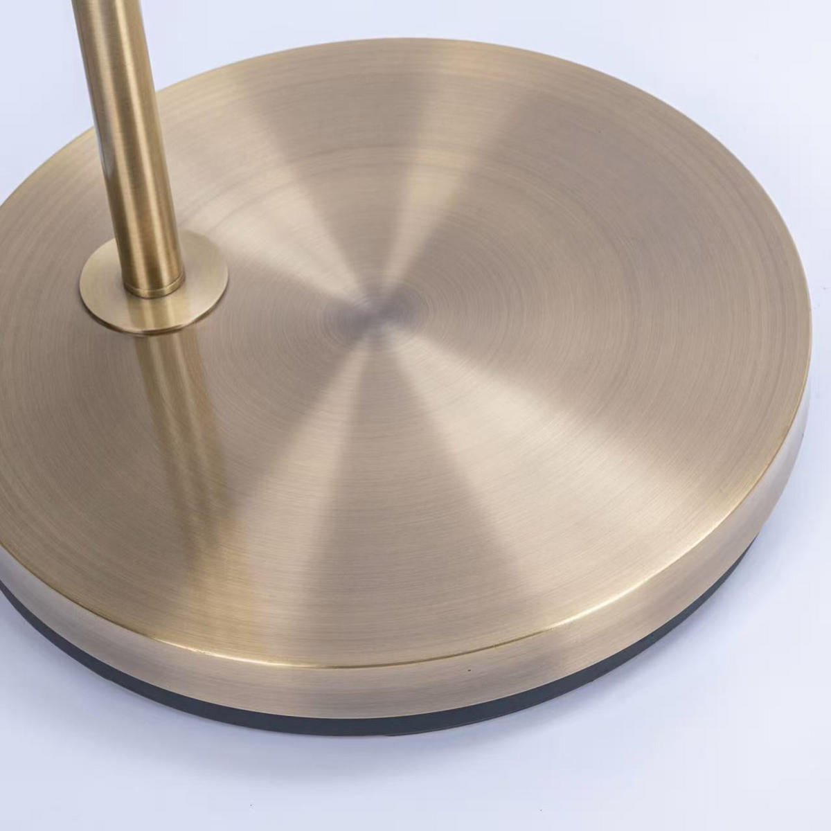 STEHLAMPE - Goldfarben, Metall (35/92/180cm) - Relaxdays