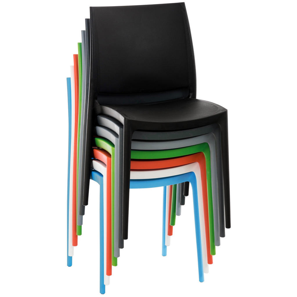 Thumbnail - TPFGarden Stühle, Grau, Kunststoff, 42x81x49 cm, Gartenmöbel, Gartenstühle, Gartenstühle