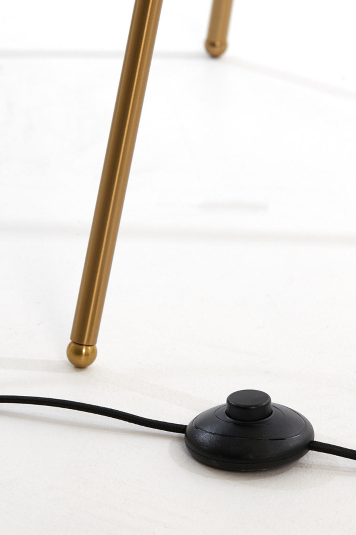 STEHLEUCHTE Mayson Gold Ø42/146 cm - Goldfarben, Glas (42/42/146cm) - Light & Living