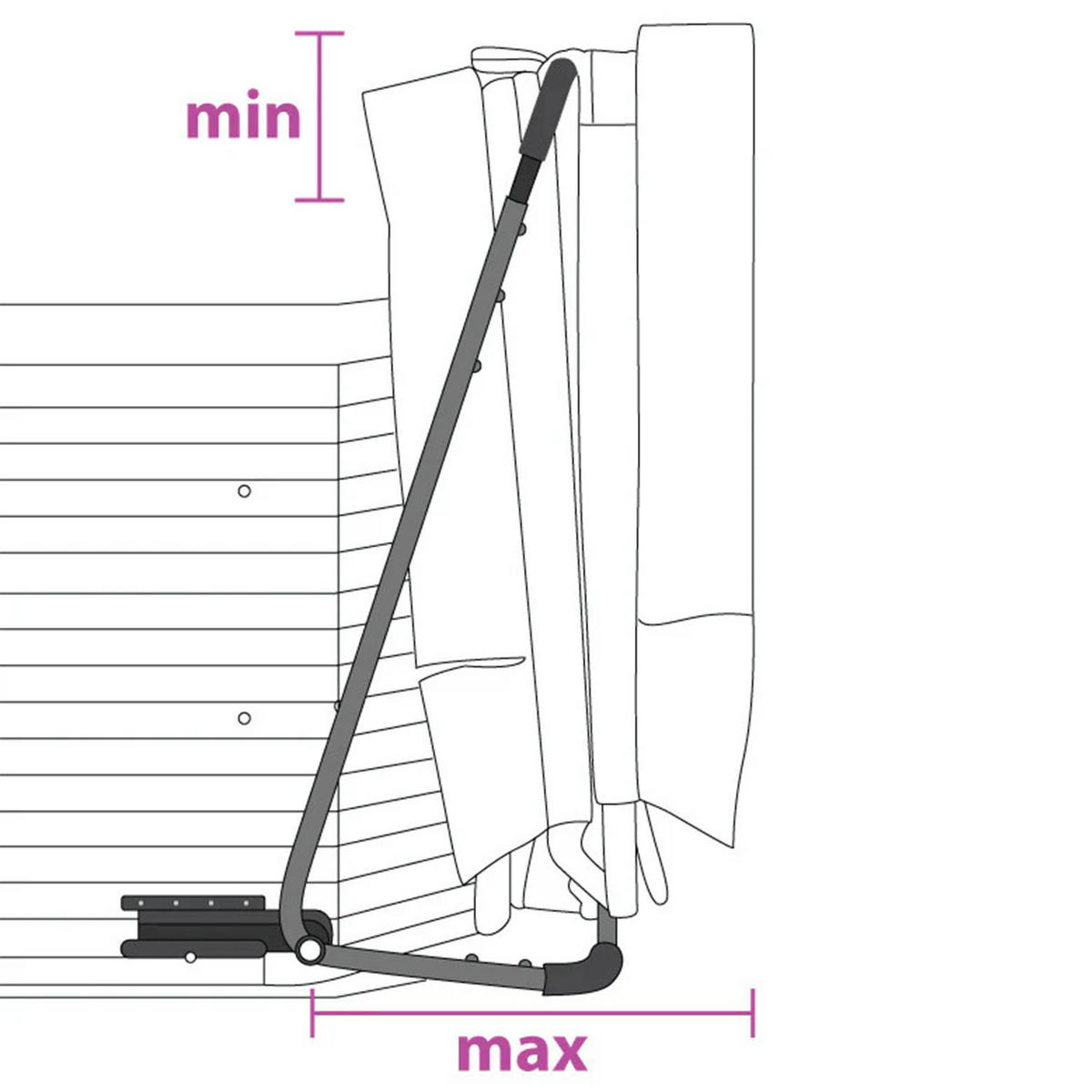 WHIRLPOOL ABDECKHILFE Abdeckhilfe bodenbefest, - Braun, Metall (244/160/30cm) - Canadian Spa Company
