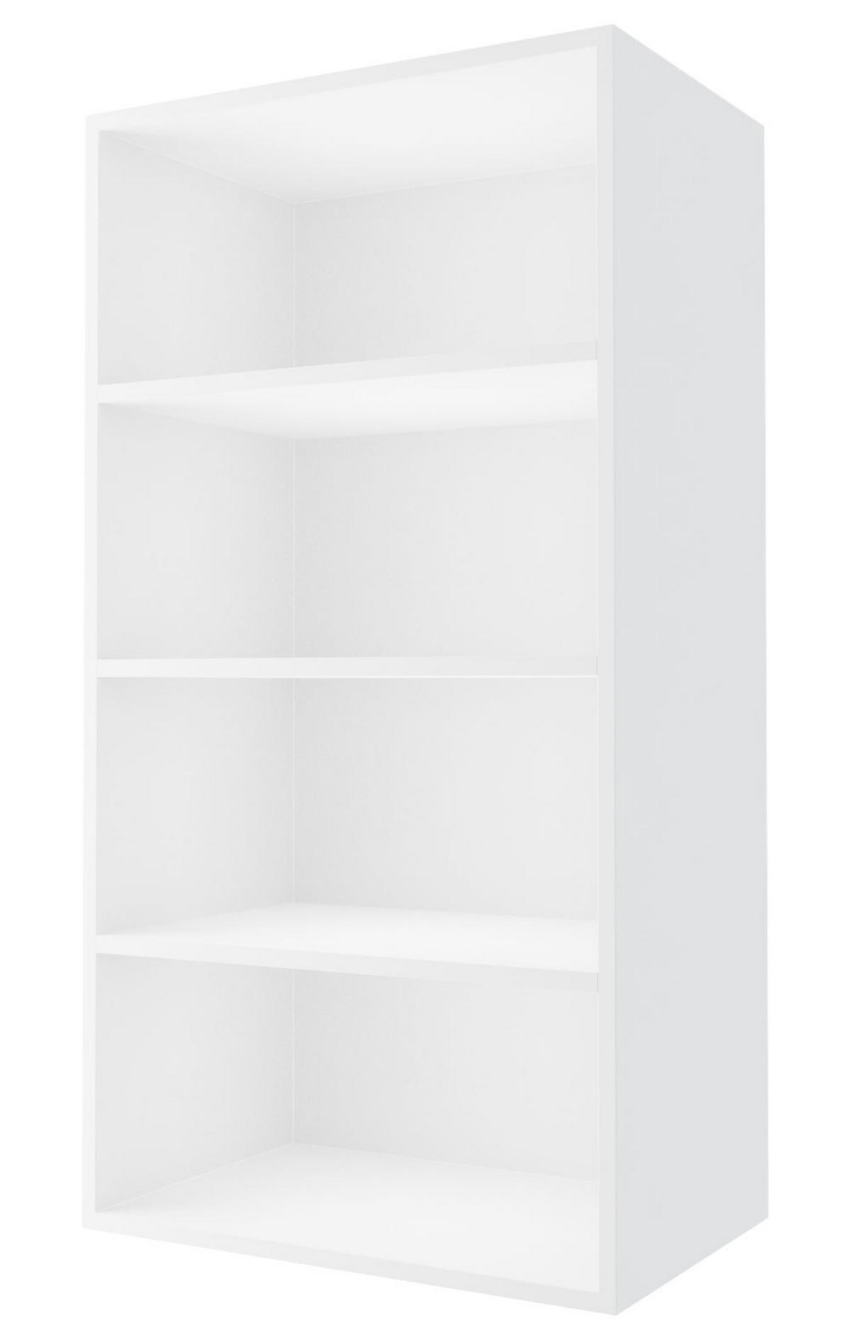 KÜCHENHÄNGESCHRANK Kvantum W4/50 Vanille Matt / Weiß Matt 50 / 32,5 / 96cm - Creme/Weiß, Holz/Holzwerkstoff (50/96/32.5cm) - Feldmann-Wohnen