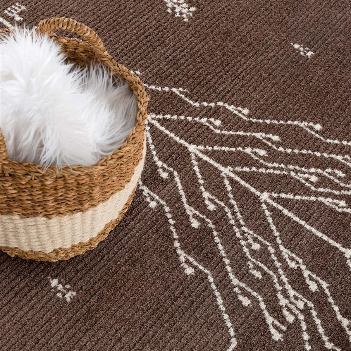 KURZFLOR-TEPPICH April 2308 Braun 80x300 cm - Braun, Textil (80/300cm) - carpet city