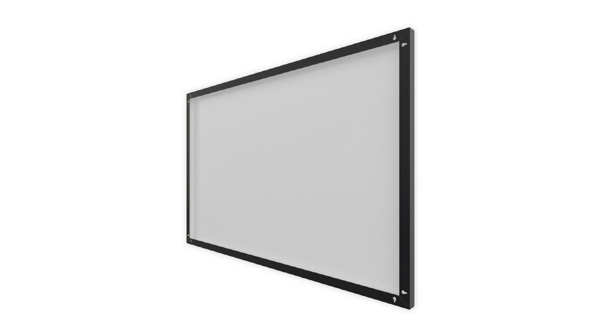 METALBOARD mit Kreideoberfläche 90x60cm + Zubehör-Set - Schwarz, Metall (90/60/1.8cm) - ALLboards