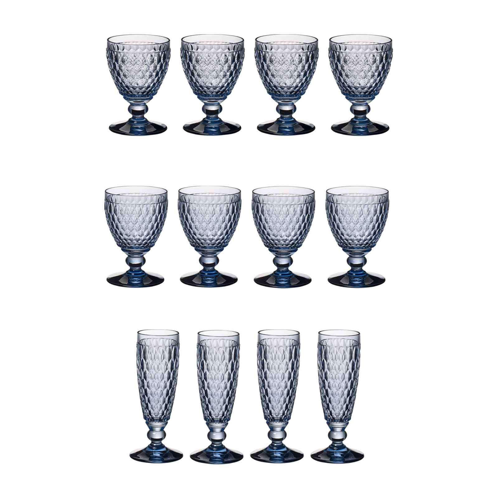 WASSER-, WEIN- UND SEKTGLÄSER Boston Coloured Blau 12er Set - Blau, Glas - Villeroy & Boch