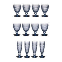 WASSER-, WEIN- UND SEKTGLÄSER Boston Coloured Blau 12er Set - Blau, Glas - Villeroy & Boch