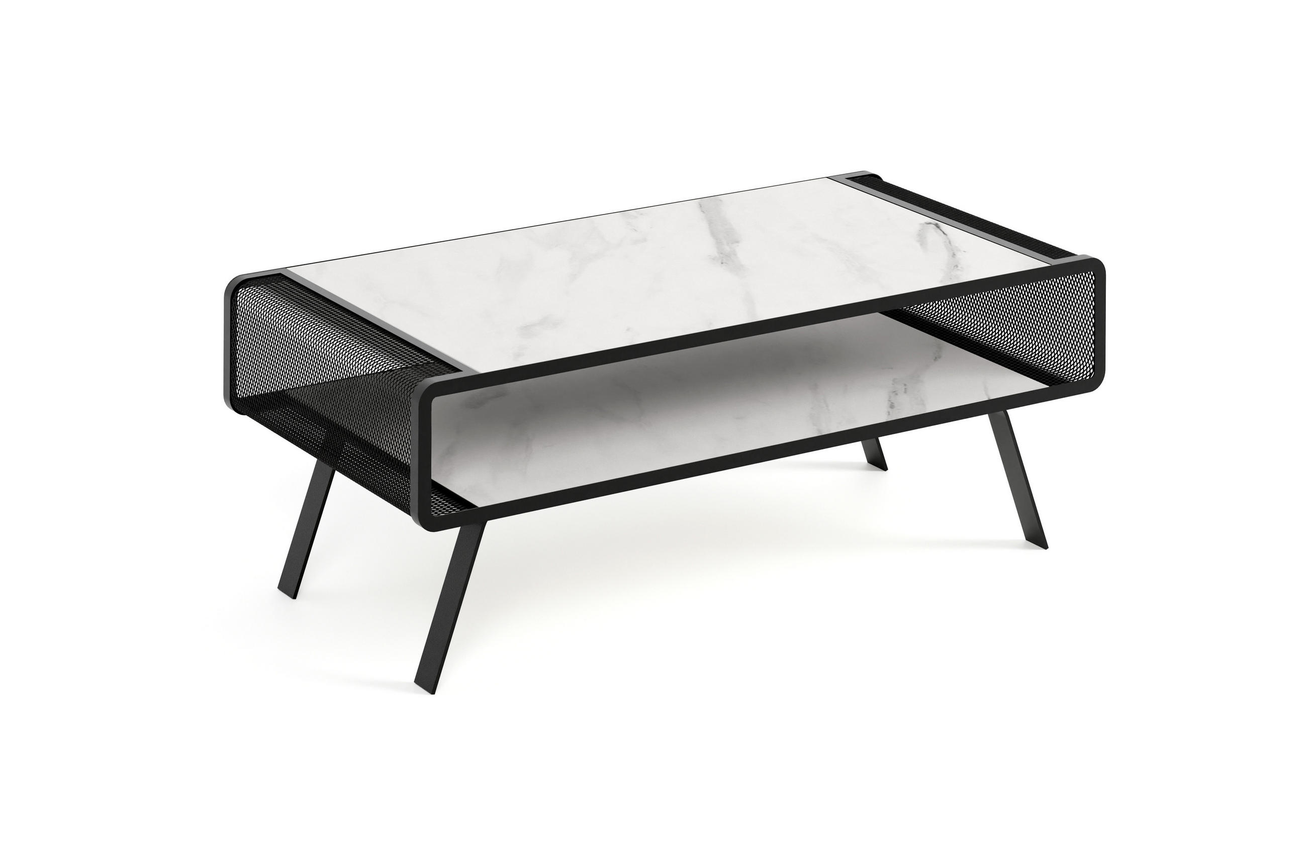 COUCHTISCH TORPE - Multicolor/Schwarz, Holzwerkstoff (60/121/45cm) - Meblini