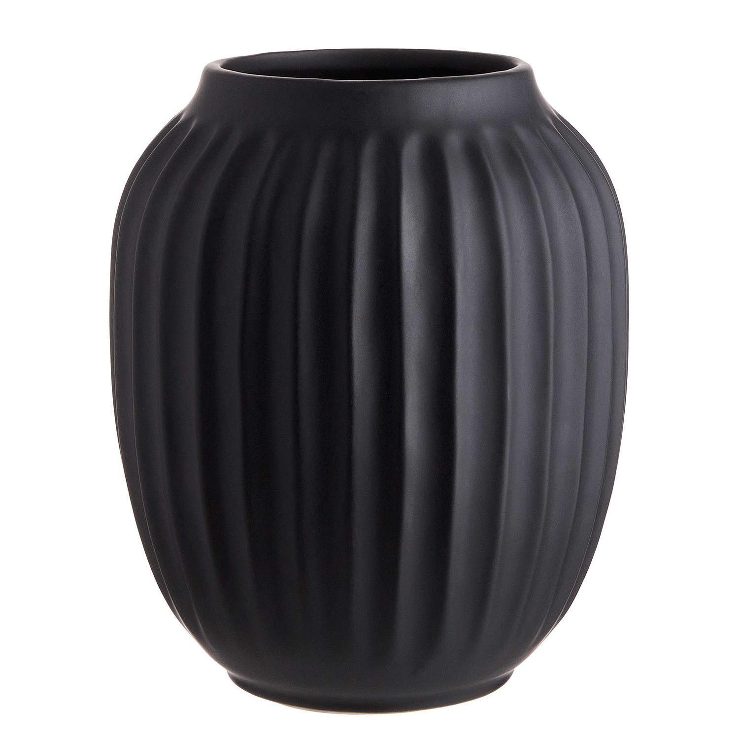 VASE Liv - Schwarz, Keramik (20cm) - BUTLERS
