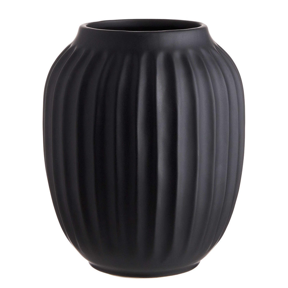 VASE Liv - Schwarz, Keramik (20cm) - BUTLERS